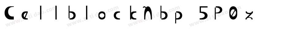 CellblockNbp-5P0z字体转换