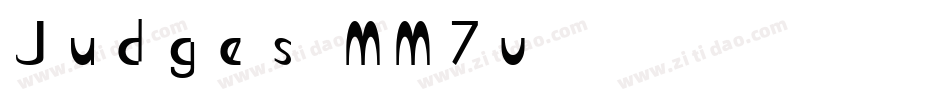 Judges-MM7v字体转换