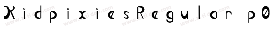 KidpixiesRegular-p0Z1字体转换