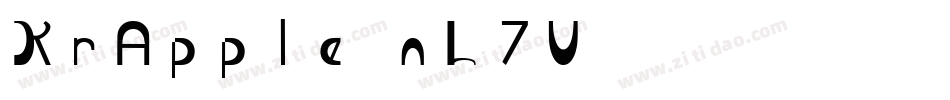 KrApple-nL7V字体转换