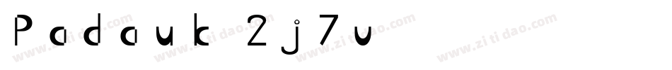 Padauk-2j7v字体转换