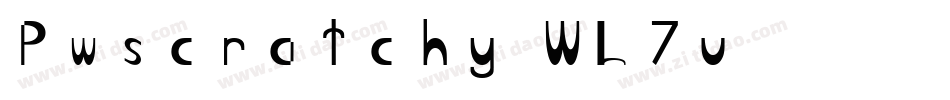 Pwscratchy-WL7v字体转换