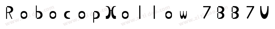 RobocopHollow-7BB7V字体转换