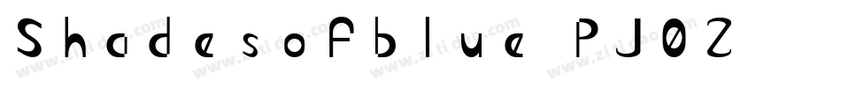 Shadesofblue-PJ0Z字体转换