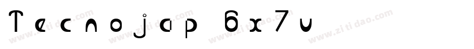 Tecnojap-6x7v字体转换