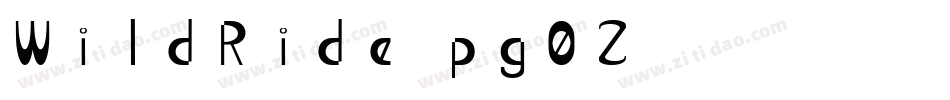 WildRide-pg0Z字体转换 WildRide-pg0Z字体转换