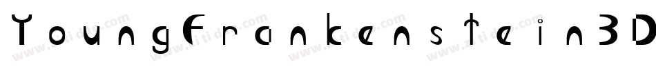 YoungFrankenstein3DItalic-WE7v字体转换