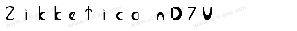 Zikketica-nD7V字体转换