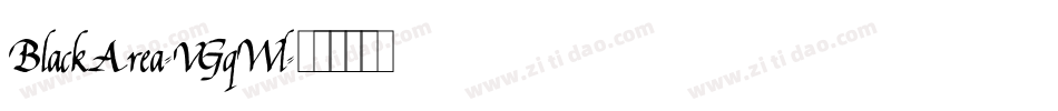BlackArea-VGqWl字体转换 BlackArea-VGqWl字体转换