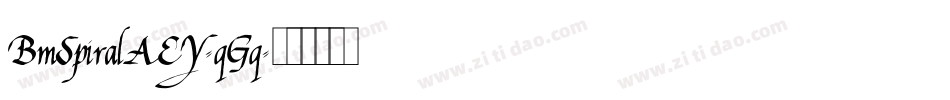 BmSpiralA13-qGq字体转换