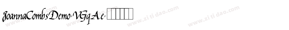 JoannaCombsDemo-VGqAe字体转换 JoannaCombsDemo-VGqAe字体转换