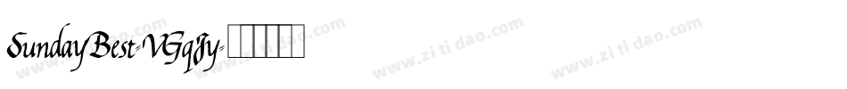 SundayBest-VGqJy字体转换
