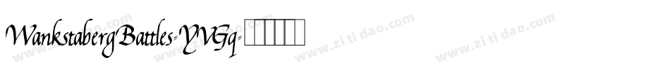 WankstabergBattles-YVGq字体转换