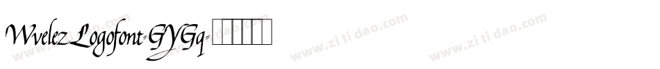 WvelezLogofont-G3Gq字体转换