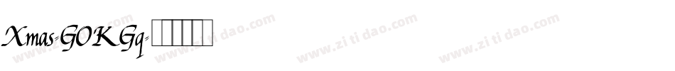 Xmas-GOKGq字体转换