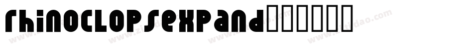 rhinoclopsexpand字体转换