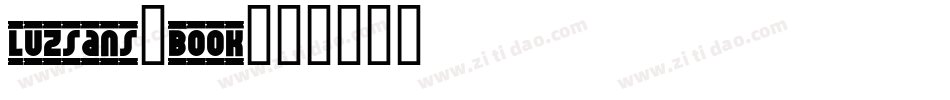 LuzSans-Book字体转换