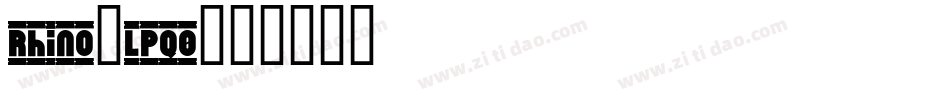 Rhino-lPq0字体转换