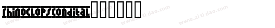 rhinoclopscondital字体转换