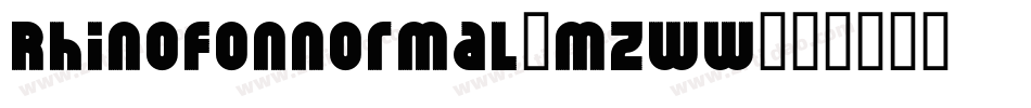 RhinofonNormal-MZww字体转换
