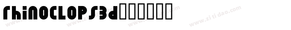 rhinoclops3d字体转换