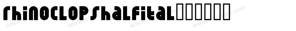 rhinoclopshalfital字体转换