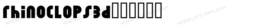 rhinoclops3d字体转换