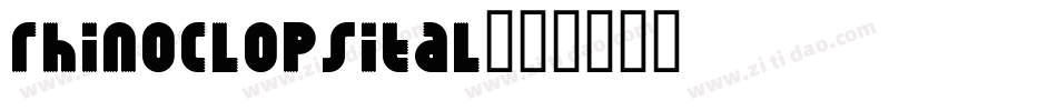 rhinoclopsital字体转换