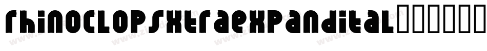 rhinoclopsxtraexpandital字体转换