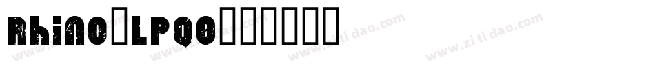 Rhino-lPq0字体转换