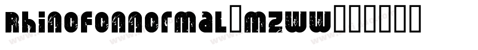 RhinofonNormal-MZww字体转换