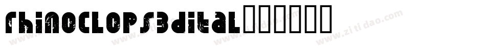 rhinoclops3dital字体转换
