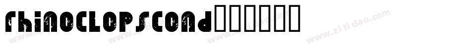 rhinoclopscond字体转换
