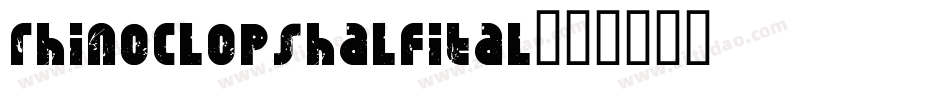 rhinoclopshalfital字体转换