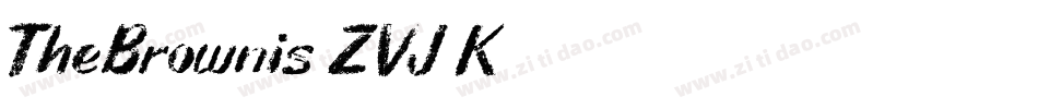 TheBrownis-ZVJ7K字体转换