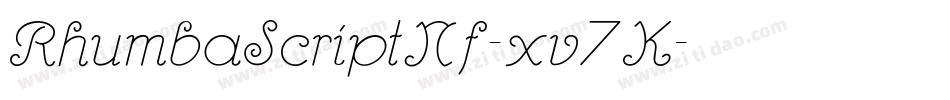 RhumbaScriptNf-xv7K字体转换