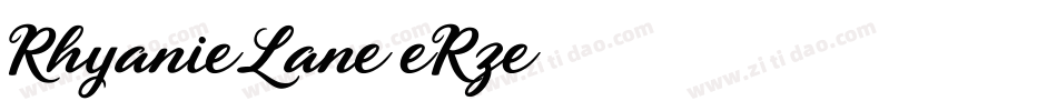 RhyanieLane-eRze字体转换