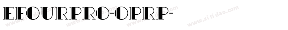Efourpro-OPrP字体转换