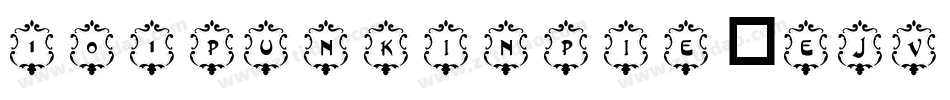 101PunkinPie-EJV8字体转换