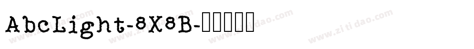 AbcLight-8X8B字体转换