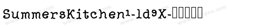 SummersKitchen1-ld9X字体转换