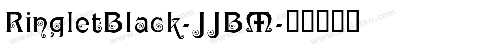 RingletBlack-JJBM字体转换