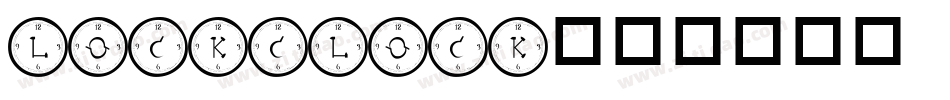 LockClock字体转换