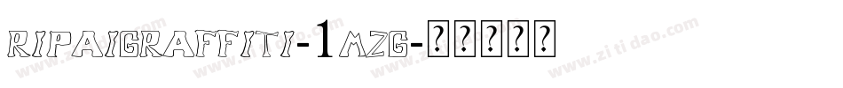 RipaiGraffiti-1Mzg字体转换