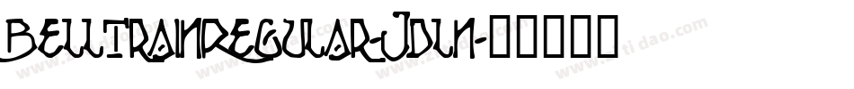 BelltrainRegular-JDLn字体转换