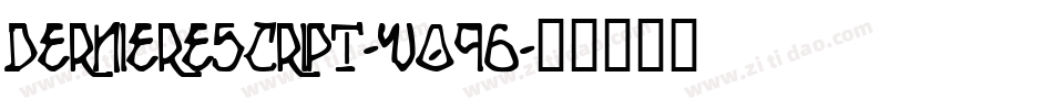 Dernierescript-wO96字体转换