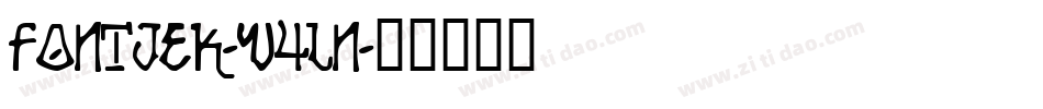 Fontjek-w4Ln字体转换