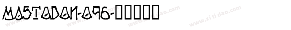 Mastodon-O96字体转换