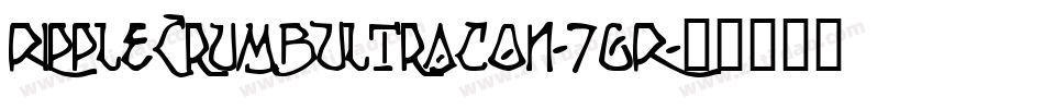 RippleCrumbUltracon-7GR字体转换