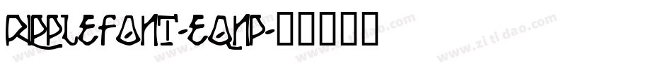 RippleFont-eqnp字体转换